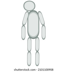 A vector illustration of a figure isolated on transparent background. Designed for web concepts, templates, prints