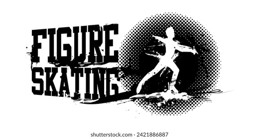 A vector illustration of Figure Skating Banner