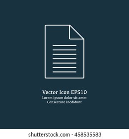 Vector illustration of file icon