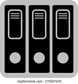 Vector Illustration of File Icon in black