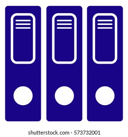 Ilustración vectorial del icono de archivo en azul
