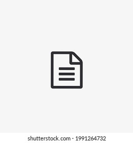 Vector illustration of file text icon