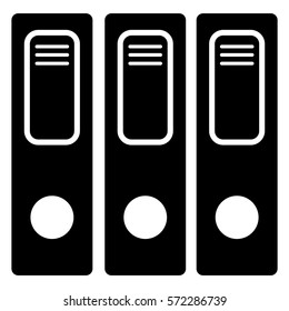 Vector Illustration of Files Icon in Black
