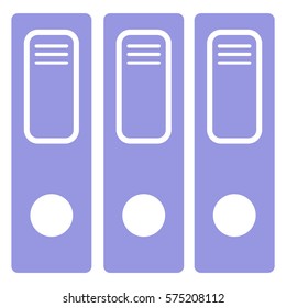 Ilustración vectorial del icono de archivos en violeta
