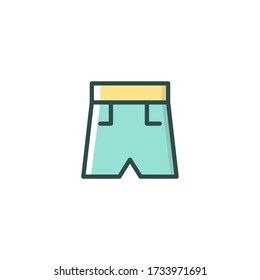 Vector illustration of filled  icon short, suitable for website, mobile apps, business, travel, holiday and more.With editable stroke 48x48 pixel perfect on white background