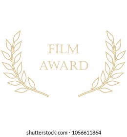 Vector illustration film award laurel wreath