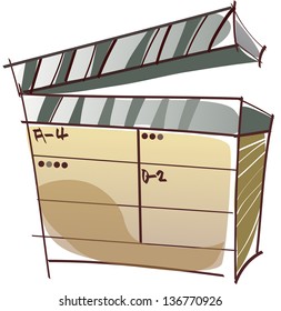 Vector illustration of a film board