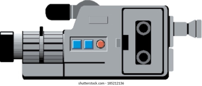 Vector illustration of film camera