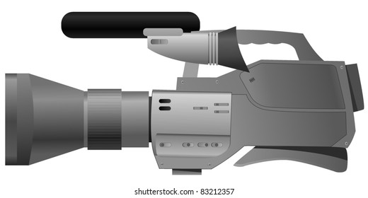 Vector illustration of film camera