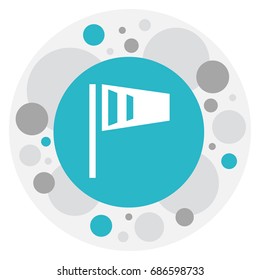 Vector Illustration Of Filming Symbol On Street Lamp Icon. Premium Quality Isolated Pennant Element In Trendy Flat Style.
