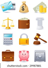 Vector illustration - Finance icon set