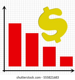 Vector Illustration of financial crisis.