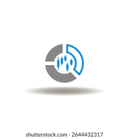 Vector illustration of financial diagram with candle stick indexes. Symbol of RSI Relative Strength Index. Icon of finance trading investing analyzing.