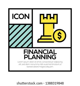 VECTOR ILLUSTRATION OF FINANCIAL PLANNING ICON CONCEPT