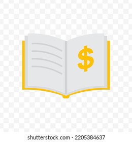 Vector Illustration Of Financial Records. Colored Vector For Website Design. Simple Design With Transparent Background (PNG).