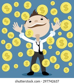 Vector illustration. Financial success
