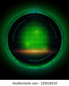Vector illustration  finger print