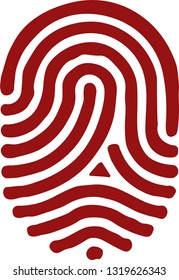 Vector illustration of fingerprint