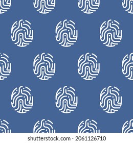 Vector illustration of a fingerprint pattern. Security Society.