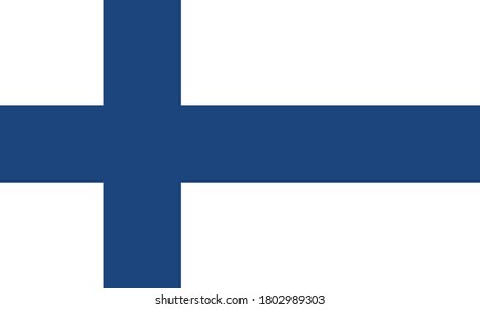 Vektorgrafik der finnischen Flagge. Konzept der Heimat