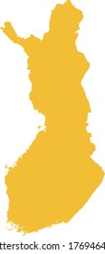 vector illustration of Finland map