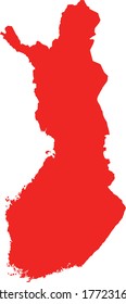vector illustration of Finland map