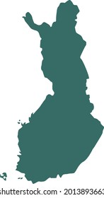 vector illustration of Finland map