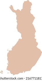 Vector Illustration of Finland map