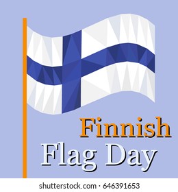 Vector Illustration for Finnish Flag Day