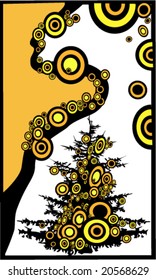 vector illustration of fir tree