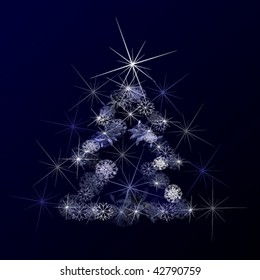 vector illustration of fir tree