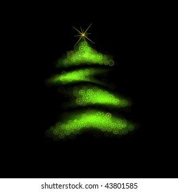 vector illustration of fir tree