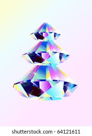 vector illustration of  fir tree