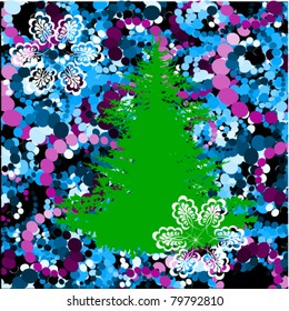 vector illustration of fir tree