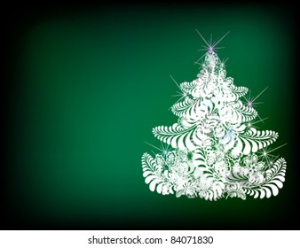 vector illustration of fir tree