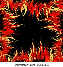 vector illustration of fire