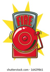 Vector Illustration Of A Fire Alarm