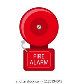 Vector Illustration. Fire Alarm System.