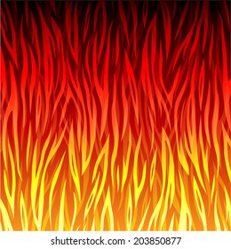 Vector illustration of fire background abstract concept