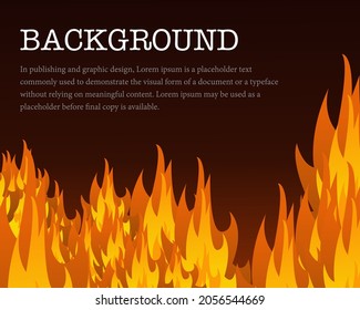 Vector illustration of fire background abstract concept
