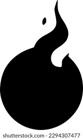 vector illustration of fire ball