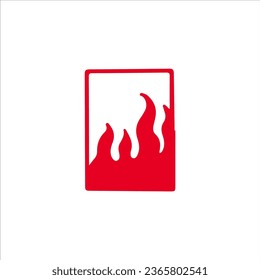 vector illustration of fire box concept