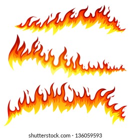 Vector Illustration of Fire Elements