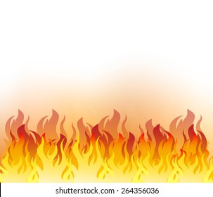 Vector Illustration of Fire Elements
