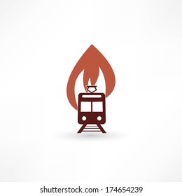 Vector illustration of a fire engine