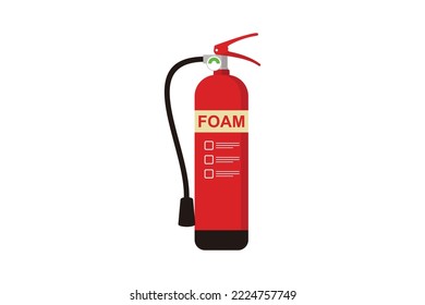 vector illustration of a fire extinguisher isolated on a white background