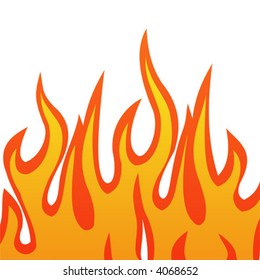 Vector Illustration Fire Flames Stock Vector (Royalty Free) 4068652 ...