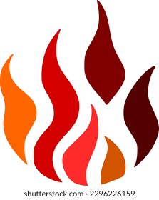 vector illustration of fire icon
