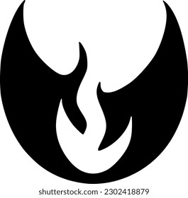 ilustración vectorial del icono de fuego