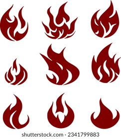 Vektorgrafik von Feuersymbol